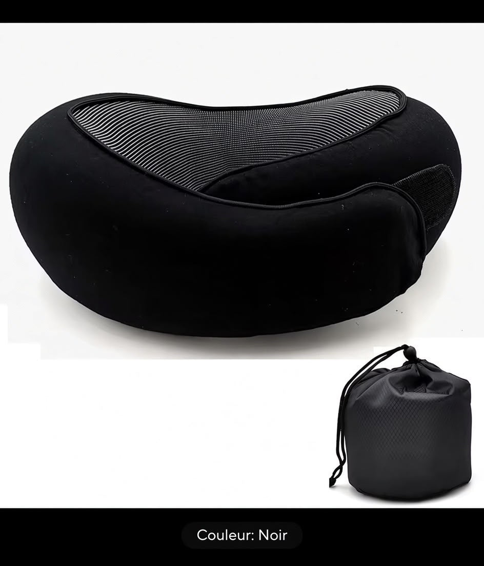 Coussin Cervical NUQUA™ – Oreiller de Voyage Ergonomique en Mousse à Mémoire de Forme