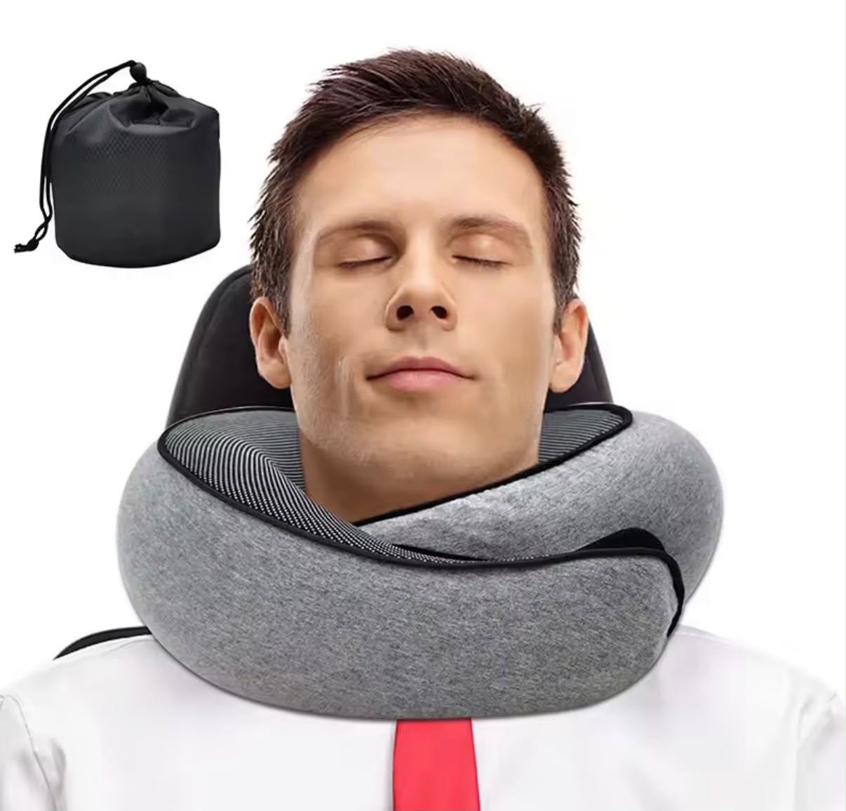 Coussin Cervical NUQUA™ – Oreiller de Voyage Ergonomique en Mousse à Mémoire de Forme